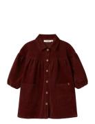 Nmfobert Loose Ls Cord Dress 4122-Hg Lil Red Lil'Atelier
