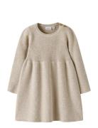 Nbfolivina Ls Knit Dress Cream Name It