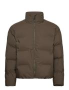 Cropped Seamless Puffer Jacket Brown Lindbergh