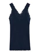 Rwbernadine Sl Lace Top Navy Rosemunde
