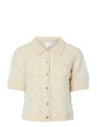 Yasmerilla Ss Knit Cardigan - Ex Cream YAS