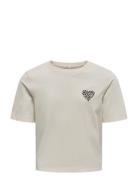 Kogrex Leo Heart S/S Top Jrs Noos Cream Kids Only