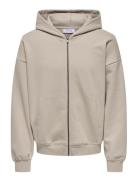 Turner Vtg Full Zip Noos Beige ONLY & SONS