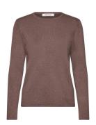 Srmarla O-Neck Knit Roll Edge Brown Soft Rebels