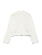 Yaslee Ls Short Shirt - Ex White YAS