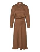 Srstormy Midi Dress Beige Soft Rebels