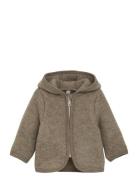 Jacket Ears Wool Fleece Brown Huttelihut
