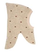 Balaclava All Over Emb. Wool Beige Huttelihut