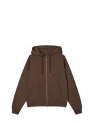 Standard Luka Hoodie Zip Sweat Brown Mads Nørgaard