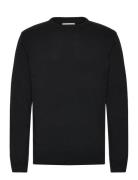 O Neck Recycled Yarn Knit Black Lindbergh