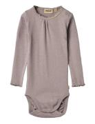 Rib Body L/S Lotta Purple Wheat