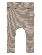 Ppdian Fold Leggings Stripe Noos Brown Petit Piao