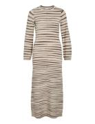 Vialaina O-Neck L/S Ankle Knit Dress/Bfs Beige Vila