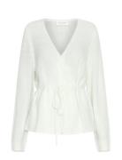 Mschmiabelle Hope Wrap Cardigan White MSCH Copenhagen