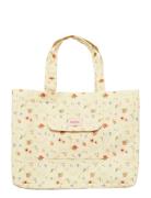 Big Canvas Totebag Roses And Shells Cream Maanesten