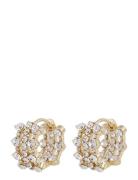 Sprinkles Small Tripple Crystal Ring Ear Gold SNÖ Of Sweden