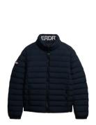 Fuji Print Padded Jacket Navy Superdry Sport