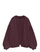 Vmmaybe Ls Open Cardigan Noos Burgundy Vero Moda