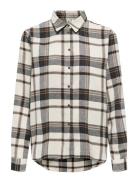 Onlfie Ls Reg Check Shirt Wvn Cs Beige ONLY