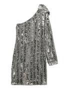 Vmefa Shoulder Short Dress Jrs Ga Silver Vero Moda