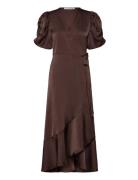 Sinda Dress Brown A-View