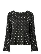 Pcjytta Ls Satin Top Wvn D2D Black Pieces