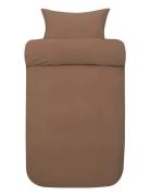 Frøya St Washed Bed Set Brown Høie Of Scandinavia