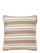Striped Organic Cotton Twill Pillow Cover Beige Lexington Home