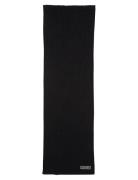 Patch Chunky Rib Cotton Scarf Black Calvin Klein