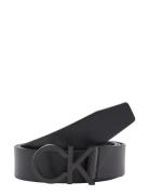 Ck Buckle Belt Black 35Mm Black Calvin Klein