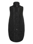 Kcmalena Qouilted Waist Coat Black Kaffe Curve
