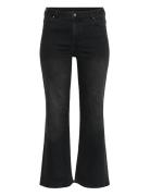 Kcflora Flared Long Jeans Black Kaffe Curve