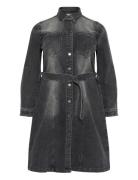 Kcally Denim Dress Black Kaffe Curve