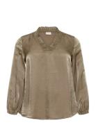 Kcmilia Blouse Gold Kaffe Curve