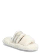 Hilfiger Fur Slipper Cream Tommy Hilfiger
