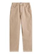 Tjw Layla Hr Slim Str Raw Edge Beige Tommy Jeans