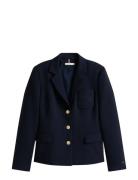 Punto Tonal Crest Slim Blazer Navy Tommy Hilfiger