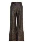 Marlowe Vegan Leather Pant Brown Bardot