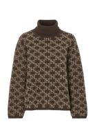 Alva Logo Turtleneck Brown Newhouse