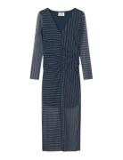Misa Dress Aop Navy Mads Nørgaard