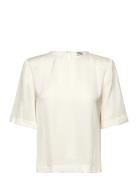 Leonie Satin Tee Cream Twist & Tango