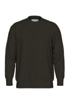 Slhhenny Ls Knit Relaxed Crew Neck Brown Selected