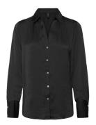 Vmsommer Ls Shirt Wvn Noos Black Vero Moda