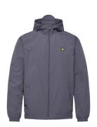 Zip Through Hooded Jacket Grey Lyle & Scott