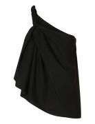 Slfesther Braided Shoulder Top B Black Selected