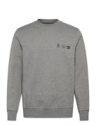 Small Crest Outline Crew Neck Grey Tommy Hilfiger