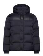 Mix Down Hooded Puffer Navy Tommy Hilfiger