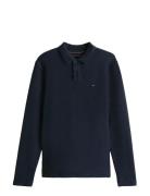 Ls Herringb Reg Polo Navy Tommy Hilfiger