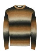 Onsbertil Reg Ls Crew Knit Brown ONLY & SONS