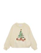 Vmglitter Ls O-Neck Xmas Girl Cream Vero Moda Girl